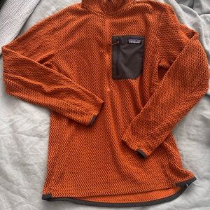 Patagonia Orange Quarter-Zip Pullover